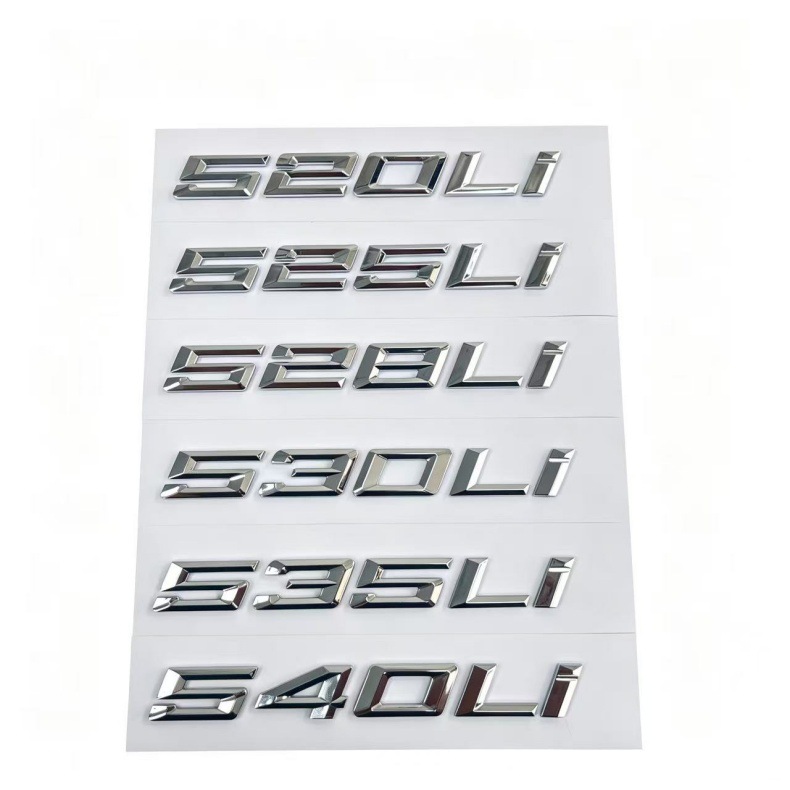 BMW 5 Series car emblems 530 530Li 520Li 540i 525i 535Li letter emblems rear emblems number emblems