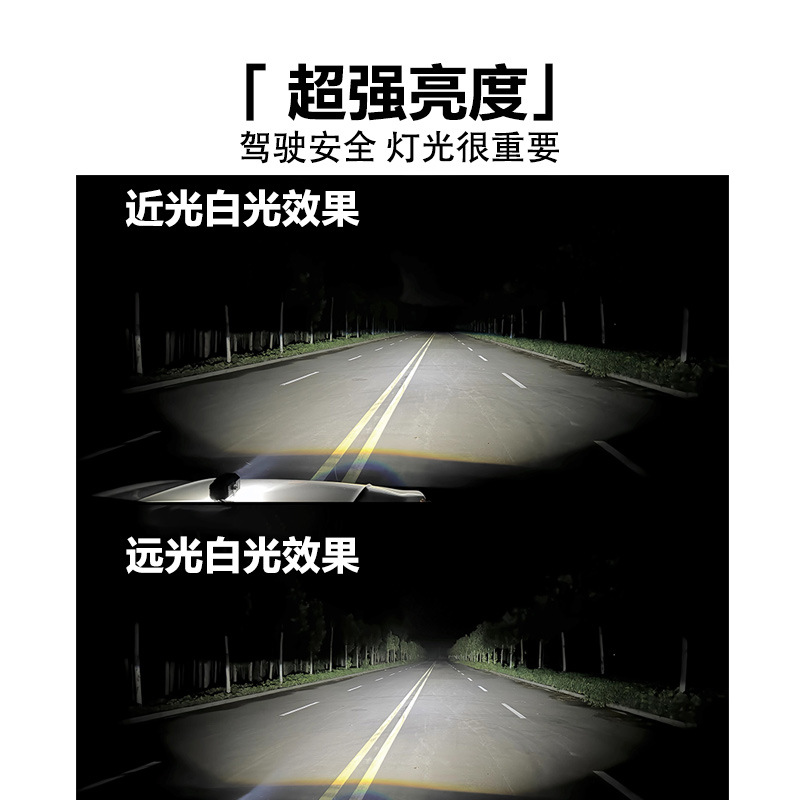 lámpara de automóvil super brillante led faro de motocicleta faro de luz alta lente externa pavimentación lámpara auxiliar de modificación