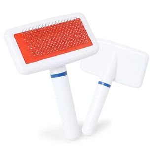 Haki Manufacturer Directly Supplies Pet White Airbag Stainless Steel Needle Comb, Cat and Dog Hair Brush, Stainless Steel Dog Comb