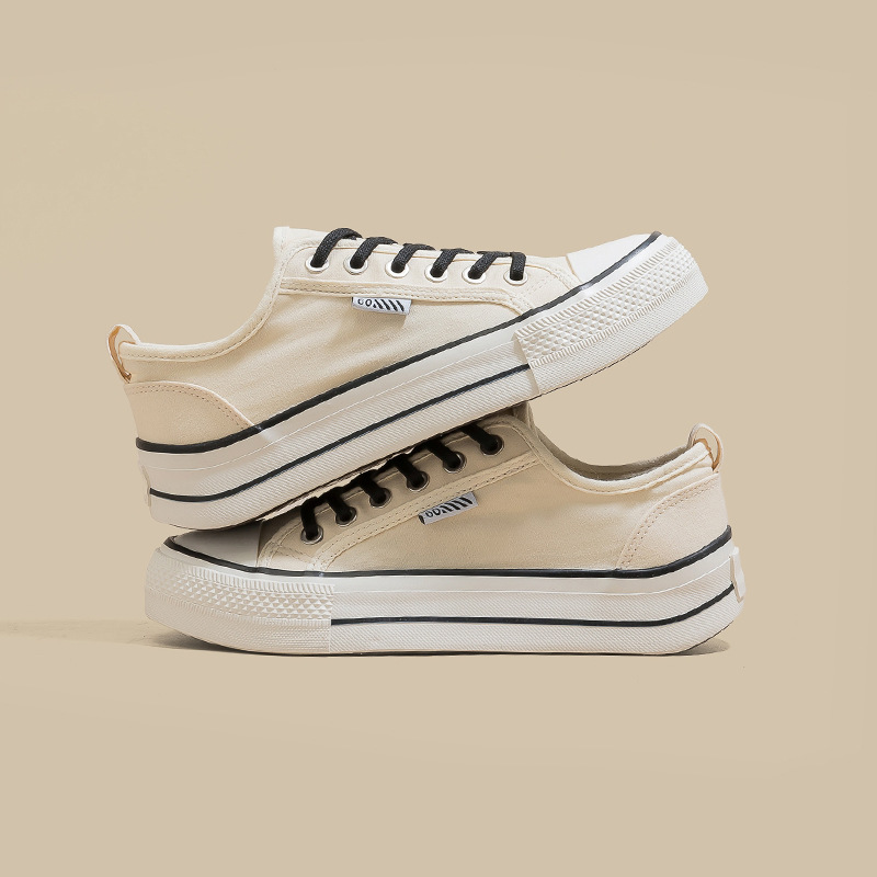 2026 primavera nuevo tipo de zapatos de lona de suela gruesa para mujeres aumentando la altura de los zapatos de deporte casuales con un pedaleo elástico zapatos de skate