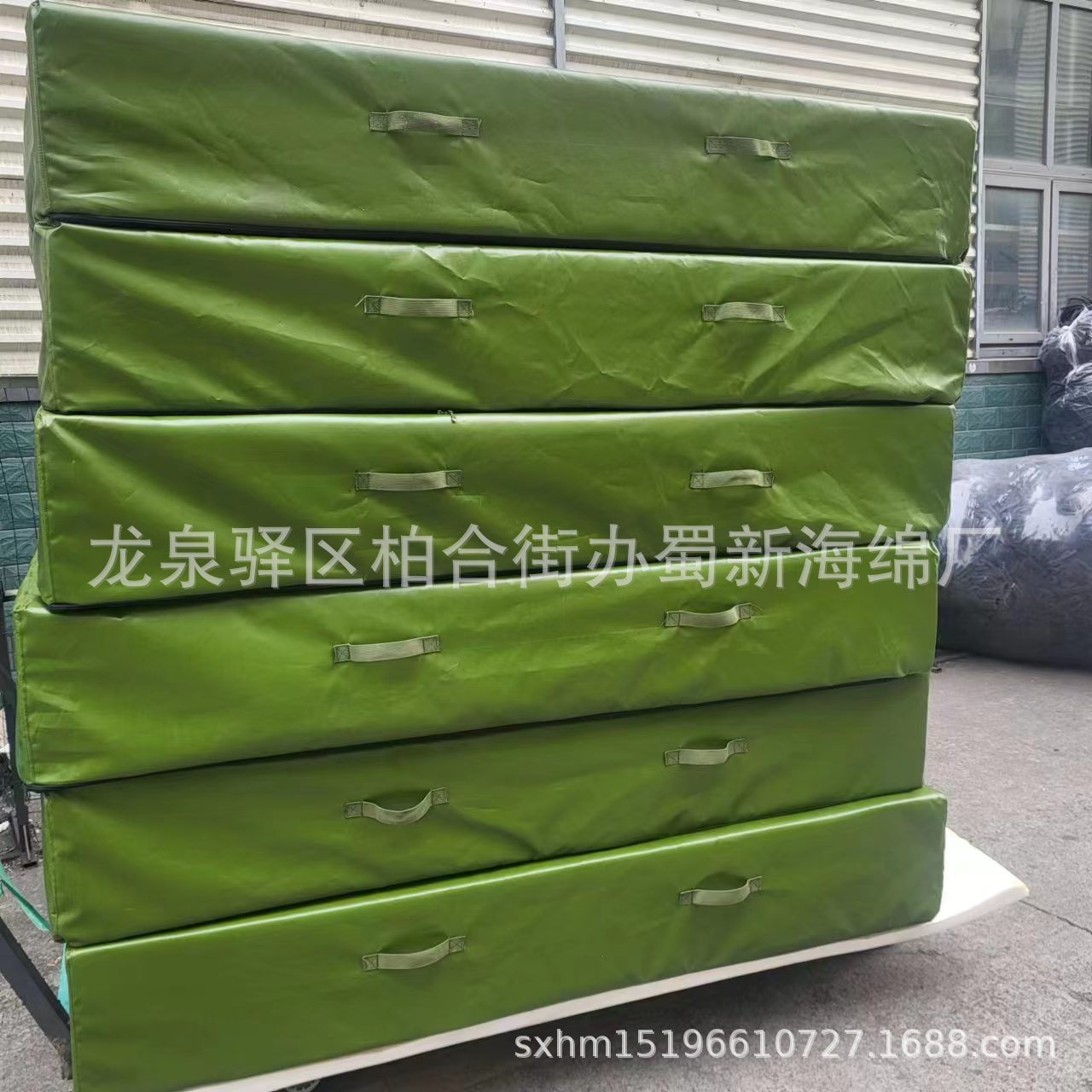 厂家供应帆布套高密度运动垫子/攀岩运动高密度垫子/游戏池海绵