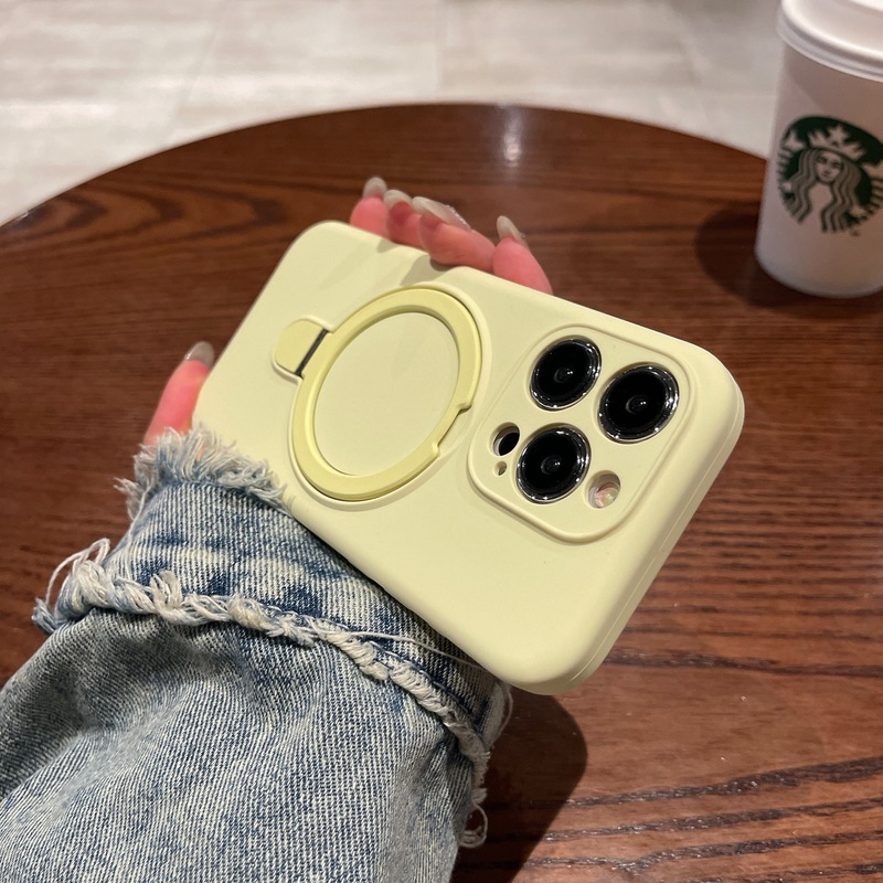 适用iPhone17液态硅胶磁吸支架手机壳苹果16肤感精孔镜头保护套15|undefined