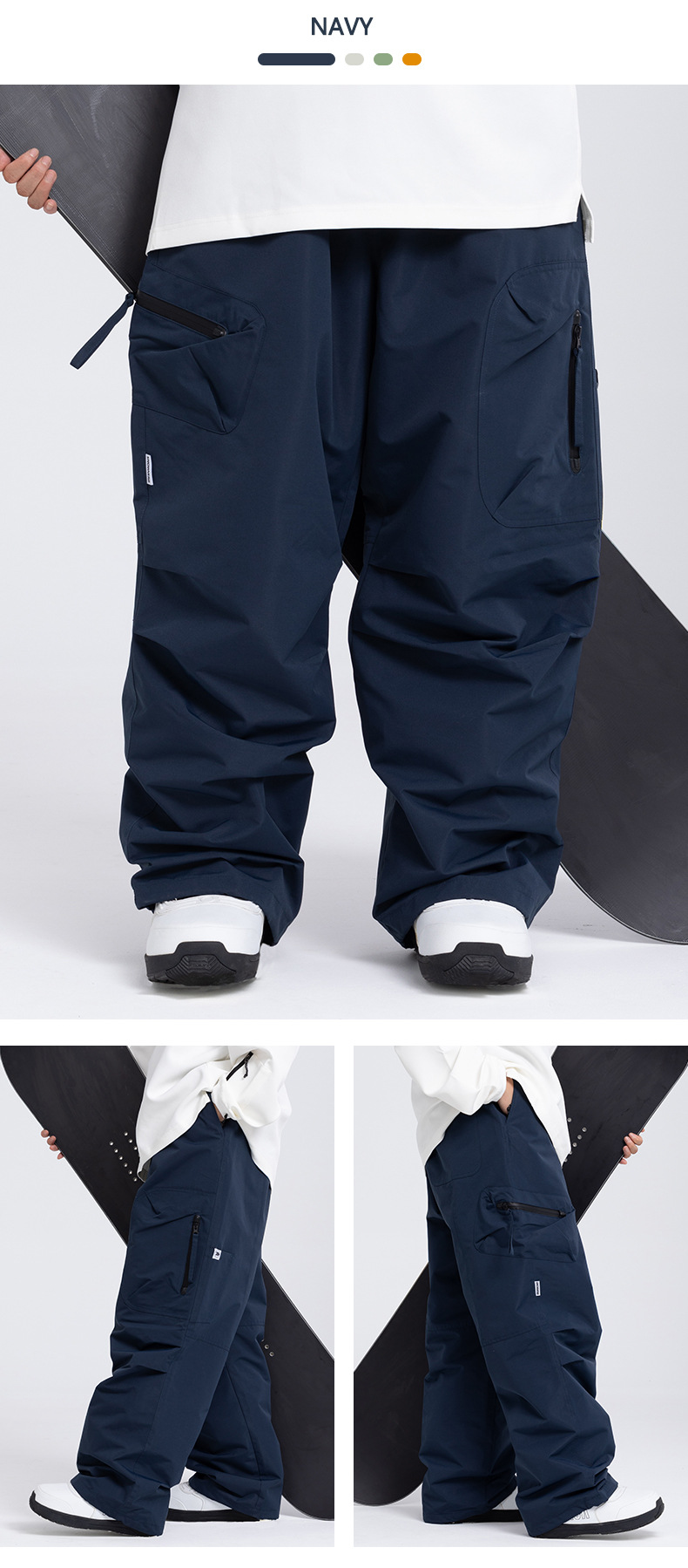 001 SNOWVERB American Stye Singe Board Ski Pants For Women Winter Coupe Matching Waterproof Windproof Professiona_voghion.com