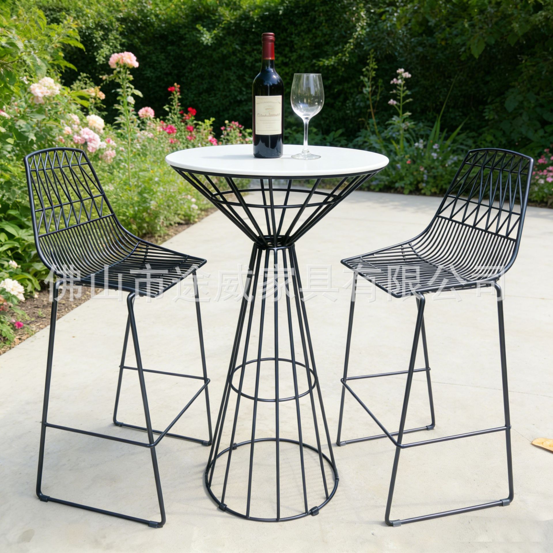 European-Style Bar Counter, Multifunctional Simple Bar Table, Hollow Round High Bar Table, Milk Tea Shop, Cafe, Cake Stand