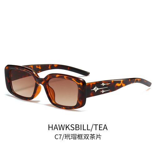 New GM Same Style Galaxy Star Small Frame Sunglasses Cross-border Fashion Square Sunglasses Manufacturer Wholesale LN