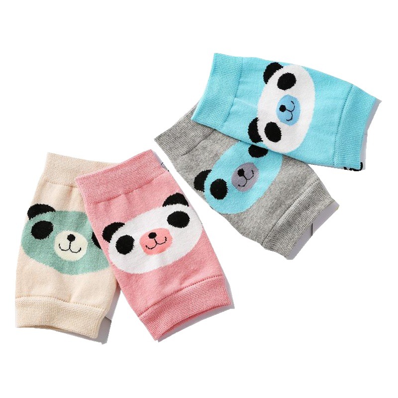 Primavera y verano algodón fino aire acondicionado habitación caliente niños rodillera bebé niño arrastrándose rodilla cubierta oso