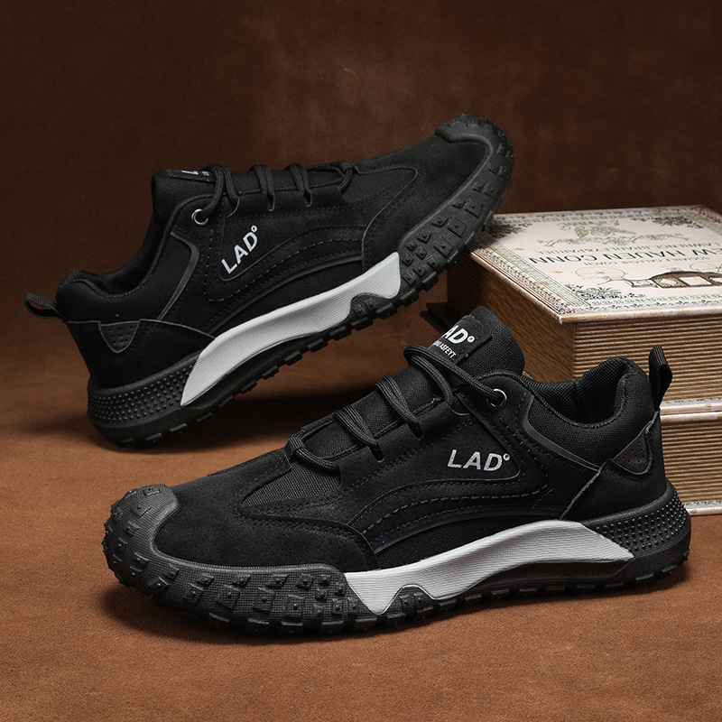 Zapatos de hombre 2024 nueva moda mallas respirables zapatos deportivos casuales al aire libre versátiles antideslizantes y resistentes al desgaste zapatos de montaña