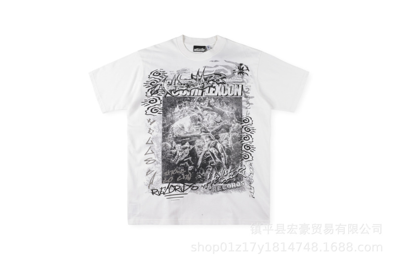 25SS新型アメリカンカラー洗水フード付きの男性と女性の上着のtシャツのジーンズの5分のズボン|undefined