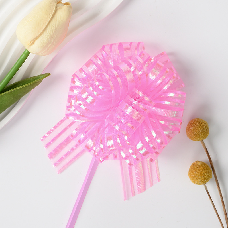 Transfronterizo 30 cinco líneas de nieve bola de flores decoración del coche de boda fiesta diseño de regalo de embalaje de flores tirando de cinta de flores