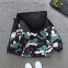 【外贸爆款】男童春秋外套2025新款儿童秋季男孩迷彩连帽夹克上衣