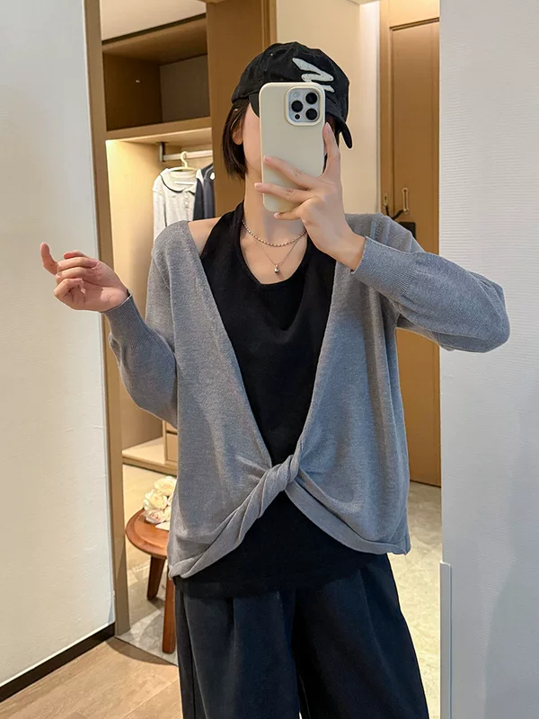Autumn knitted sweater, set, plus size, internet celebrity