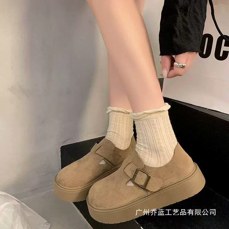 Footwear, shoes platform, fashionable loafers