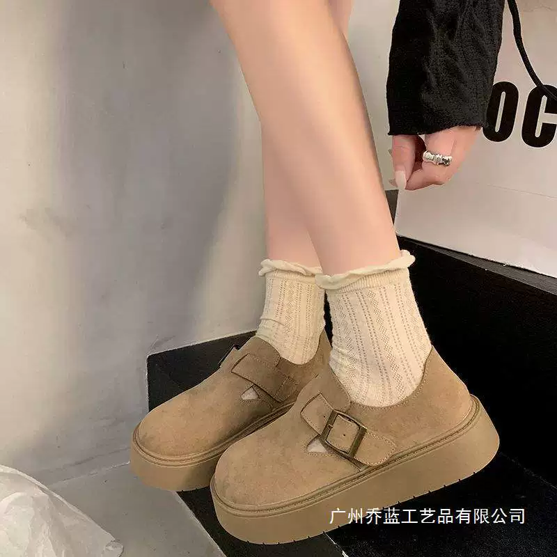 Footwear, shoes platform, fashionable loafers