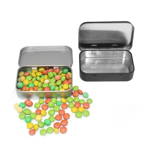 Tinplate box, beauty tools, USB flash drive, data cable, cosmetics and jewelry, one-piece flip cover, small item storage, can be printed