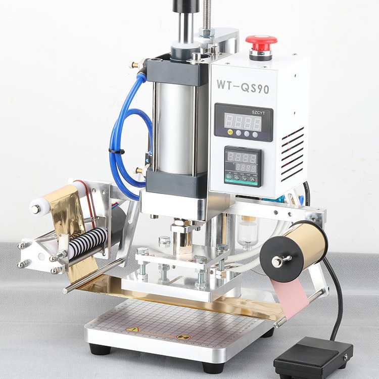 烫金机烙印机卷纸气动烫印机自动LOGO台式热压小型压标木头垒德株