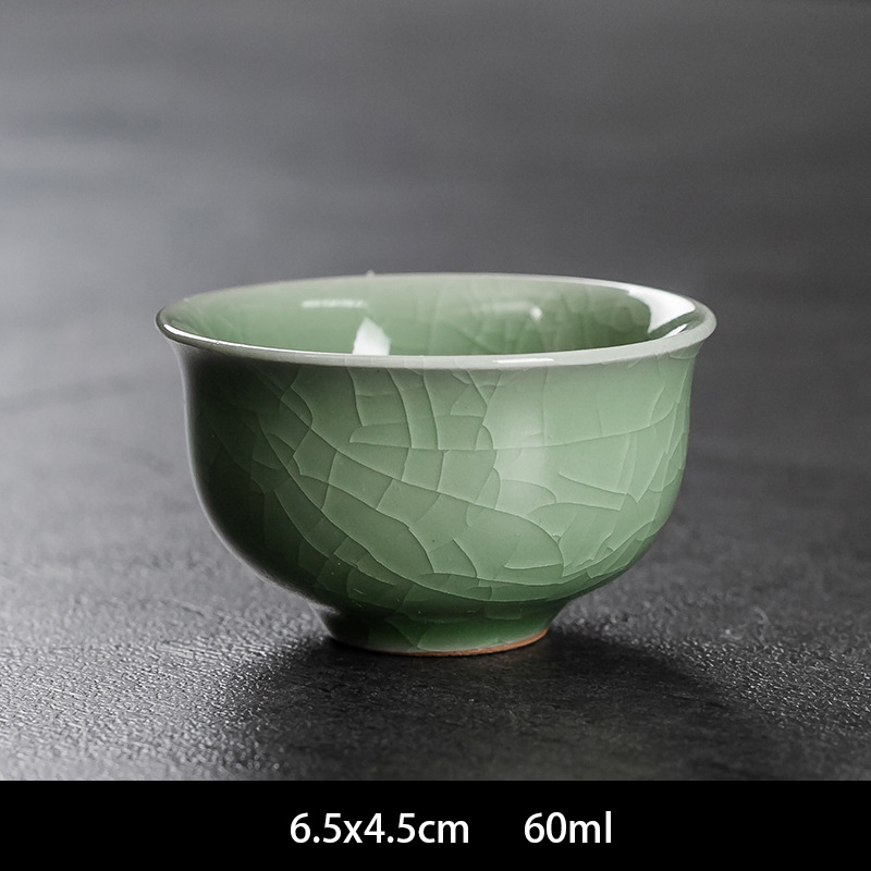 콩 그린 Geyao Zen 차 컵 (싱글 컵)
