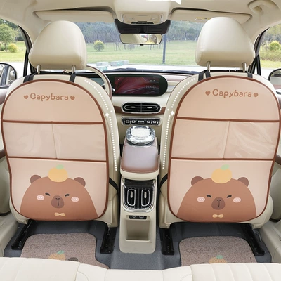 car seat back storage: Chair back anti-kick pad