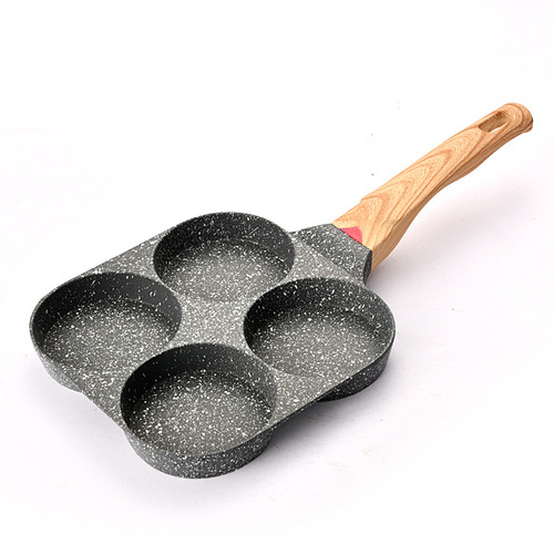 Cross-border three-in-one breakfast pot, medical stone non-stick pot, multi-functional steak burger pot, household omelette pot and frying pan