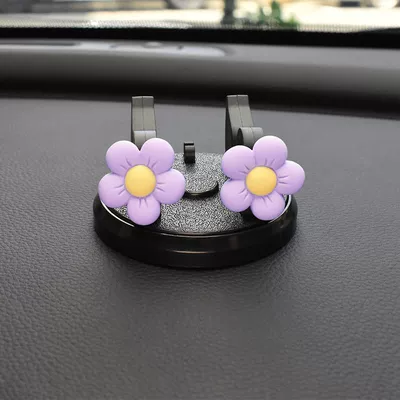 Car phone holder | Phone Holder 2025 New Car - desktop-mobile-phone-bracket-new-flower-purple