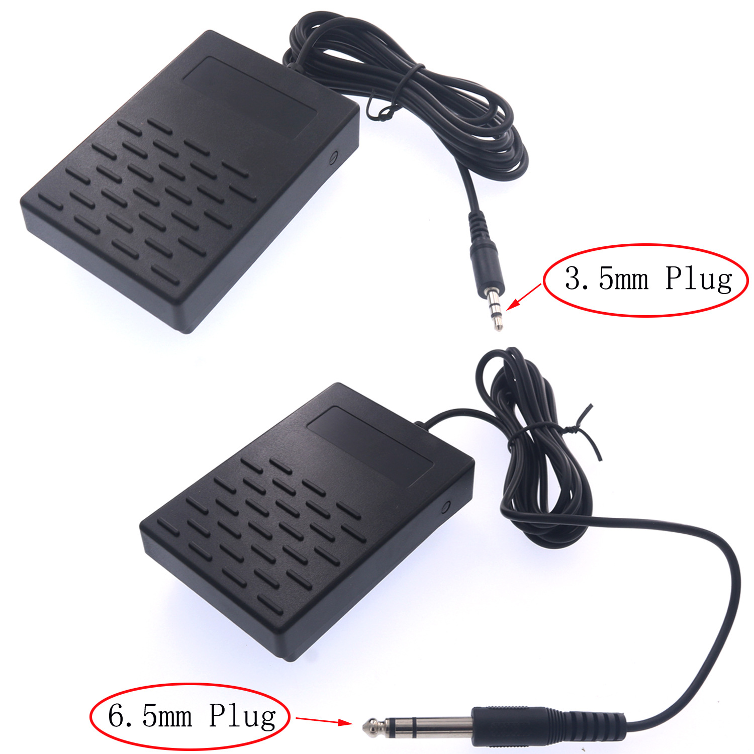 3.5mm6.5mm piano sostener pedal rack tambor órgano electrónico rollo de la mano del pedal del piano instrumento musical Universal solo pedal