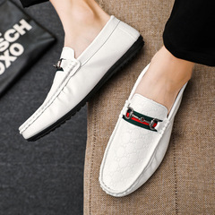 2023 Spring New European Men's Shoes Beanie Shoes Men's Casual Shoes One-Piece Lazy Shoes Dropshipping