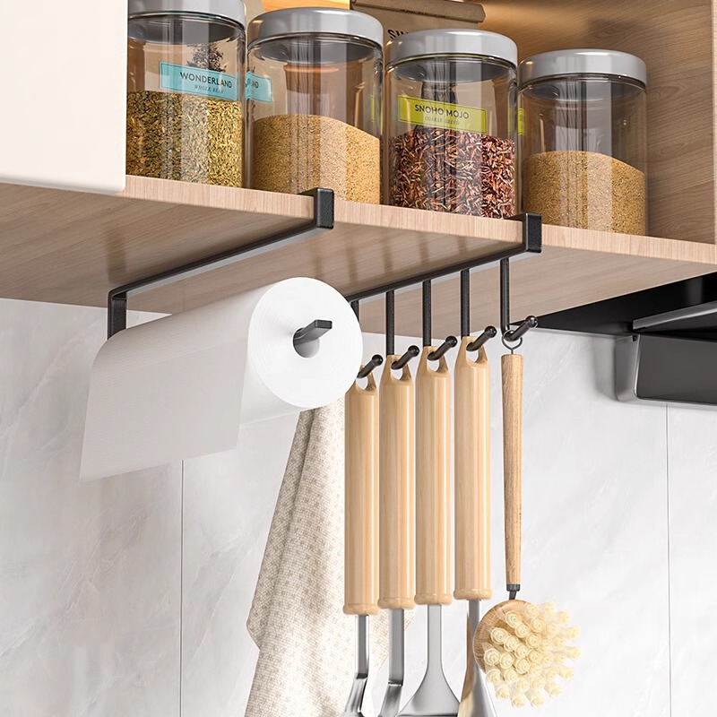 Kitchen Storage Rack Hanging Cabinet Hanging Cabinet Hanging Rack Hook Storage Artifact Multifunctional Shelf