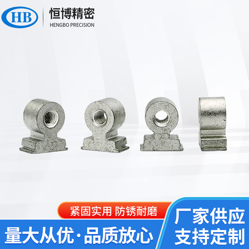 RAS-832-12-6/9/12英制直角线扣螺母金属悬浮立柱机箱连接整理扣