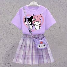 女童库洛米jk套装2025夏季新款儿童学院风女孩连衣裙夏装短袖裙子