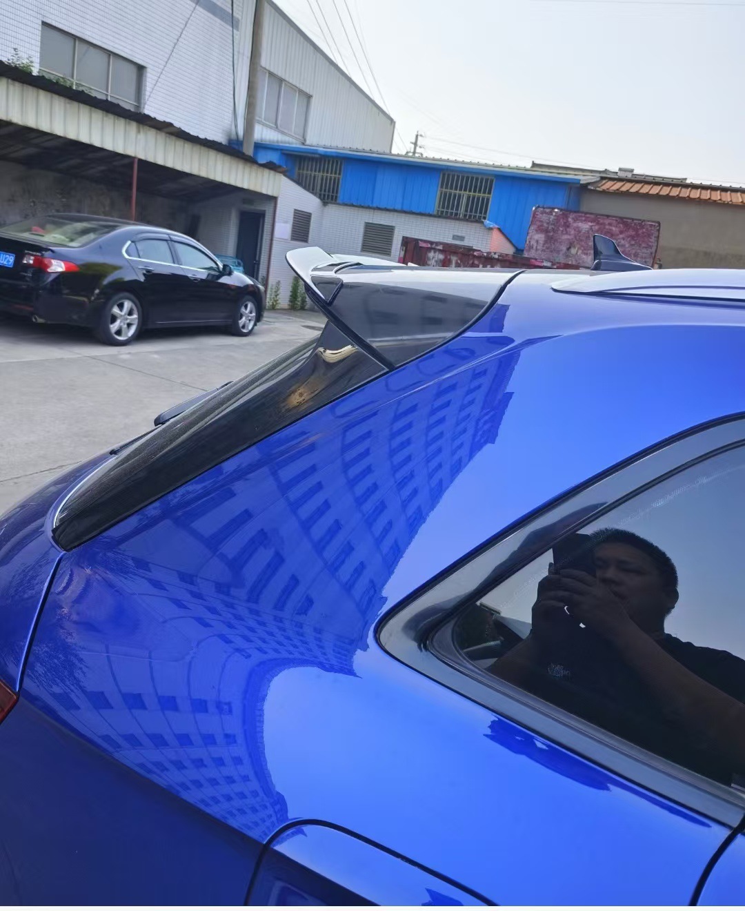 Suitable for 18-24 Audi Q5 tail Q5L modified Max tail paint non-perforated fixed wing decoration