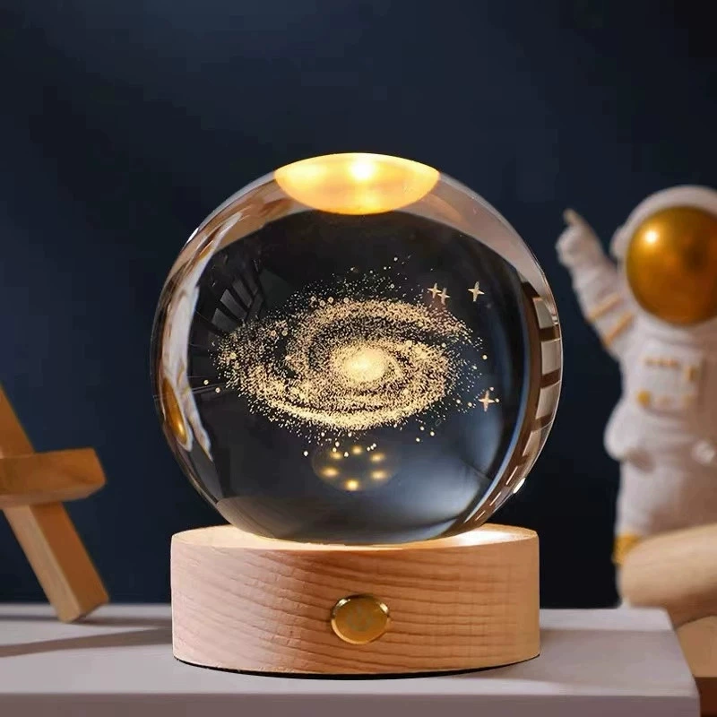 Креативный хрустальный шар, настольное украшение, ночник с эффектом звездного неба, подарок на день рождения для девочек, чтобы подарить лучшим подругам, учителям, одноклассникам, на Рождество.