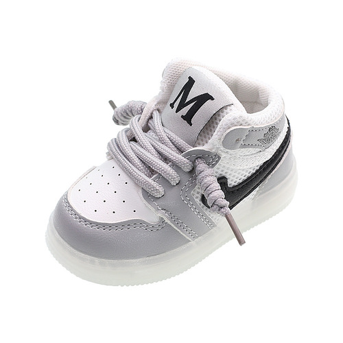 Light up baby boy shoes girls breathable mesh shoes sneakers sneakers soft bottom baby toddler shoes 1-3 years old 0 spring and autumn