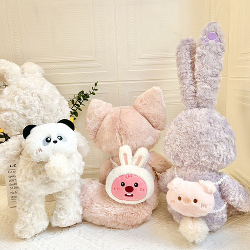 Size S Lina Bell Doll Bag Accessories, Cute Little Beaver Backpack Crossbody Bag Doll Strap Bag Wholesale