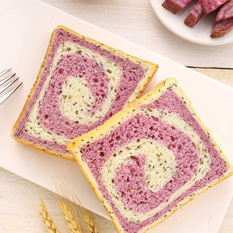 [자색고구마 치아씨드 토스트 500g/박스, 약 9~11포] 수입 치아씨드 0 자당 첨가, 500g