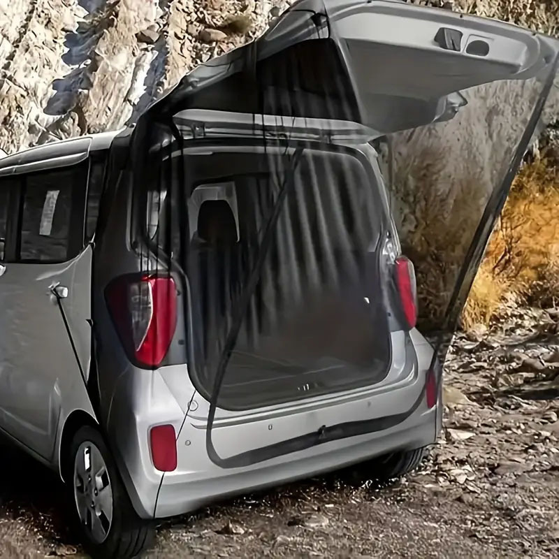 国境を越えた車のトランクネット、スクリーン、RV、自動運転換気、テールゲート蚊帳、テールテント、防蚊カーテン卸売|undefined