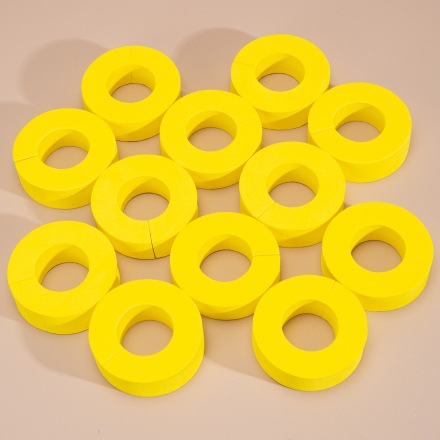 Basic Solid Color Sponge Hair Curler 1 Set display picture 8