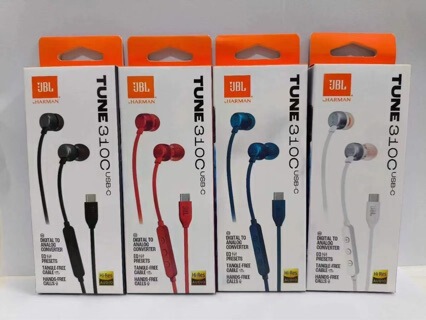Suitable for Jbl Tune310C Wired Headphones, In-Ear Three-Button Wired Control Earbuds with Huawei and Apple Type-C Interface Suitable for Jbl Tune310C Wired Headphones, In-Ear Three-Button Wired Control Earbuds with Huawei and Apple Type-C Interface