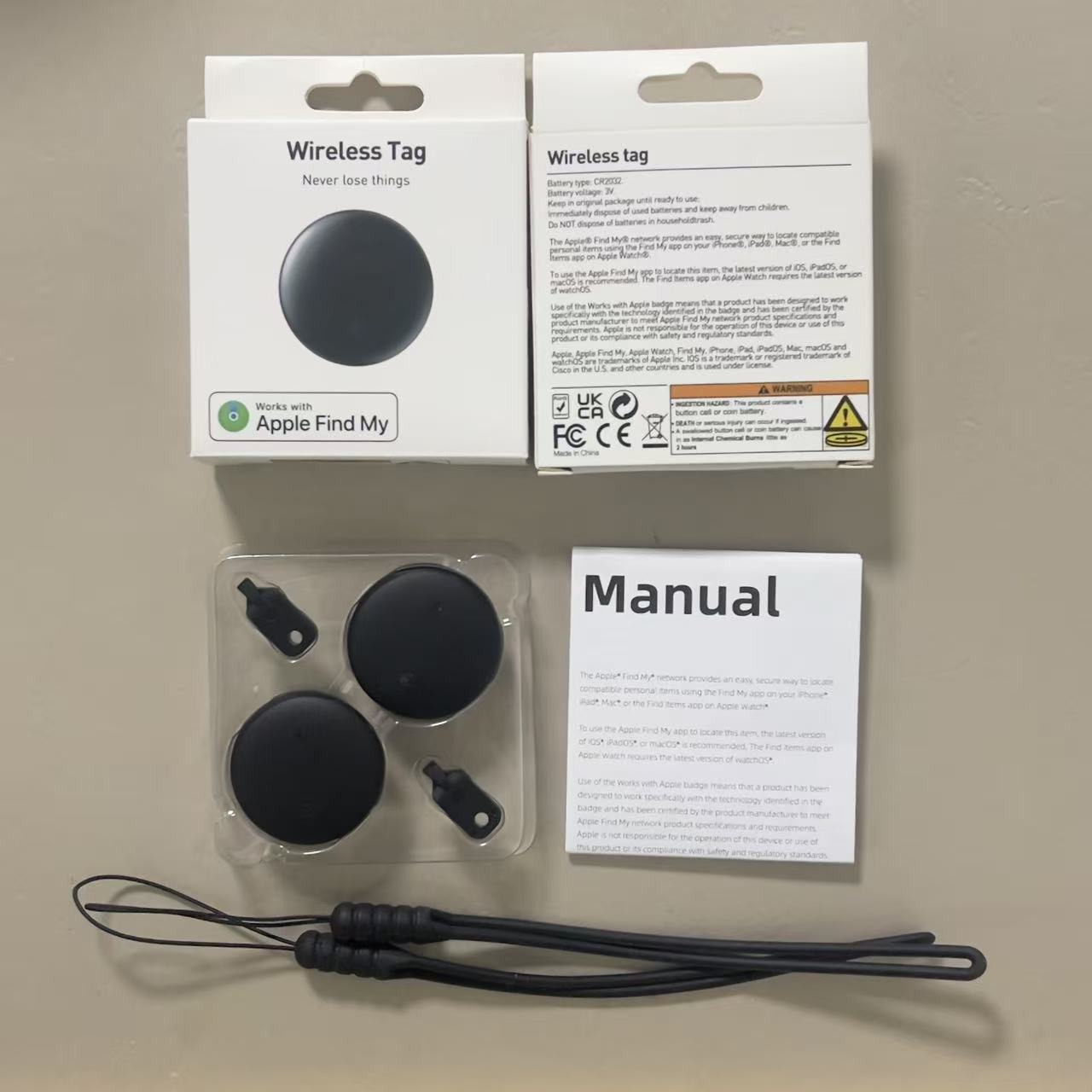 Resistente al agua y a prueba de pérdidas para Find My Finder Localizador de manzanas Localizador de etiqueta de aire remoto