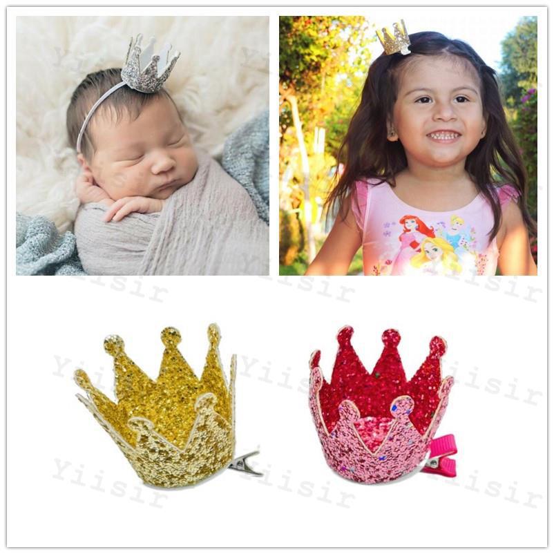 婴儿发带格利特双面皇冠儿童发饰宝宝发带女童头饰百天周岁金发夹