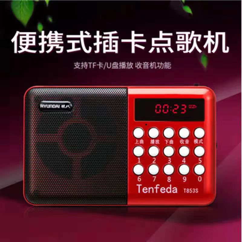 Modern T853S Mini Radio Portable Card Elderly Walkman MP3 Small Speaker Player