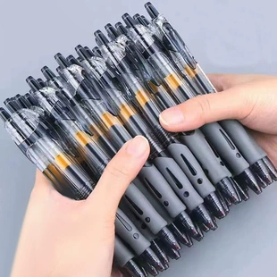 Rollerball Pen, Water-Based Ink, 0.5 mm Tip, Assorted Black/Blue/Red (Retractable)