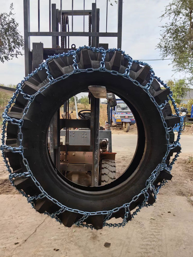 Small forklift alloy steel anti-skid chain, thickened dense loader anti-skid chain, protective chain, alloy steel bulldozer chain