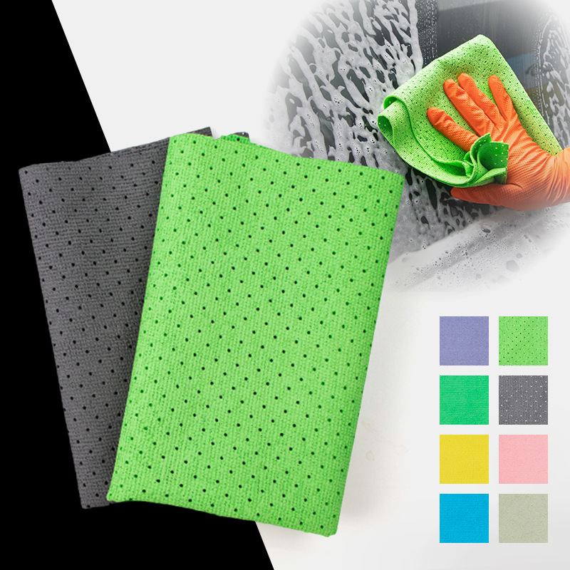 Pu Coated Kitchen Table Wiping Rag Thick Microfiber Housekeeping Cleaning Towel to Remove Oil Stains and Absorb Water Dishwashing Cloth