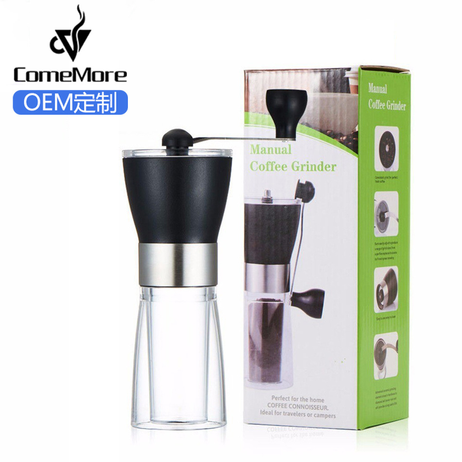 Amazon customized wholesale ceramics Core grinding Acrylic portable coffee Grinder Japanese Stainless steel Grinder