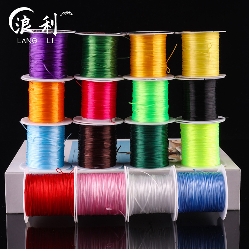 Flat elastic thread, Milan crystal braided rope, DIY beading thread, handmade bead stringing thread, bracelet accessories