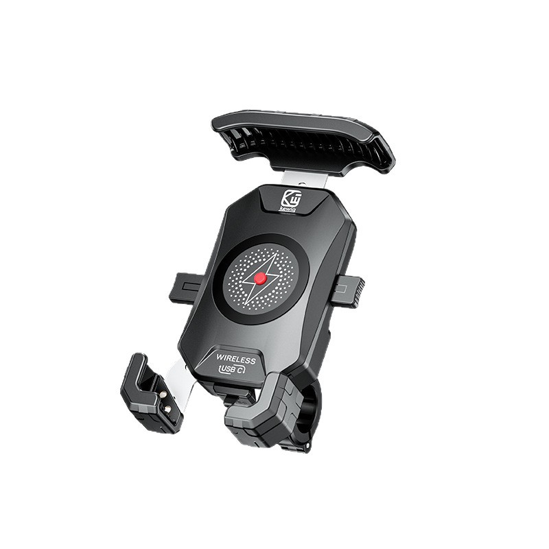 Kaiweige motocicleta 15W carga inalámbrica PD carga rápida dos en uno de doble modo de navegación de carga soporte de teléfono móvil