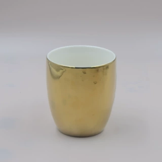 新品创意镀金陶瓷杯新骨瓷咖啡马克杯圣诞节日马克杯