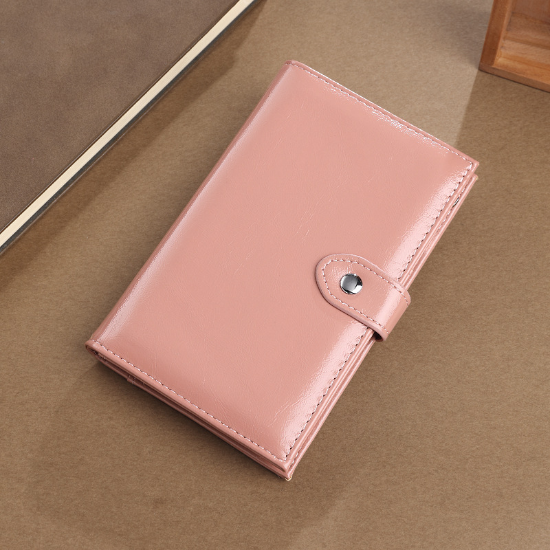 Cartera de pasaporte de cuero de cera de aceite retro Cartera de identificación multifuncional Caja de tarjeta de almacenamiento de múltiples tarjetas Carpeta de pasaporte en el extranjero RFID