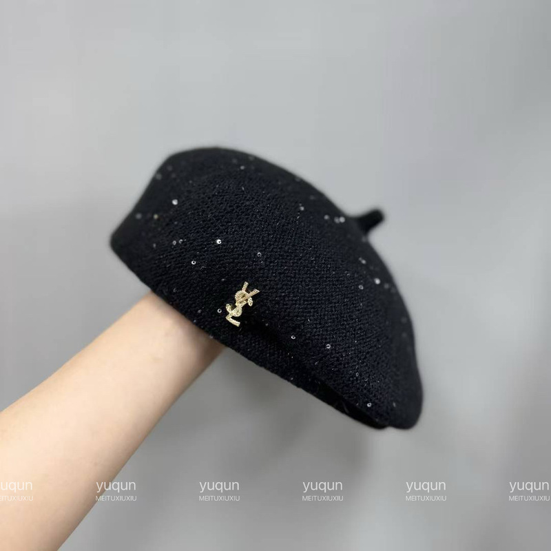 羊毛呢法式贝雷帽女秋冬文艺复古画家帽气质百搭显脸小保暖蓓蕾帽|undefined