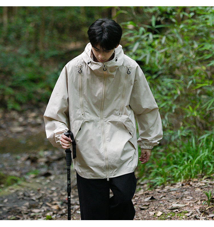 Autumn New Outdoor Mountaineering Clothing Waterproof Stormtrooper and Women's Same Style Multi Zipper workwear Jacket_voghion.com