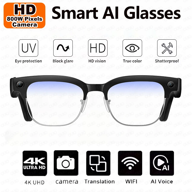(Cross-border trading), smart glasses, camera, 800W, bluetooth